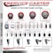 Service Caster 5'' Red Poly Wheel Swivel 7/16'' Stem Caster Set 2 Total Lock Brake, 4PK SCC-GRTTL20S514-PPUB-RED-716138-2-S2 - alternate 5